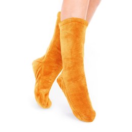 Skarpetki OLMA kolor pomarańczowy motyw klasyczny decoking - SOCKS/DK/OLMA/ORANGE/ONESIZE