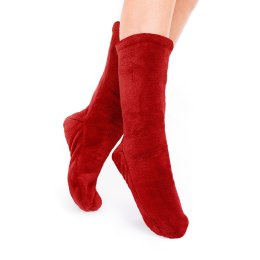 Skarpetki OLMA kolor czerwony motyw klasyczny decoking - SOCKS/DK/OLMA/RED/ONESIZE