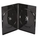 AMARAY PUDEŁKO DVD 14MM 2 BLACK GLOSSY SIDE-BY-SIDE 01236