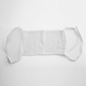 OMEGA 100% COTTON FACE MASK MASKA BAWEŁNIANA MULTIPLE USE 15x25 CM WHITE [45316]