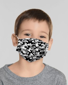 OMEGA 100% COTTON CHILD FACE MASK MASKA OCHRONNA DZIECIĘCA MULTIPLE USE MILITARY [45493]