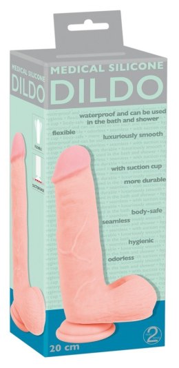 MEDICAL SILICONE DILDO 20 CM 13-7510