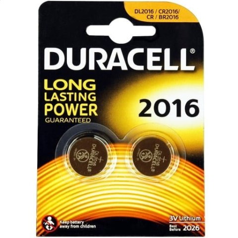 DURACELL BATTERY LITHIUM DL2016 BLISTER *2