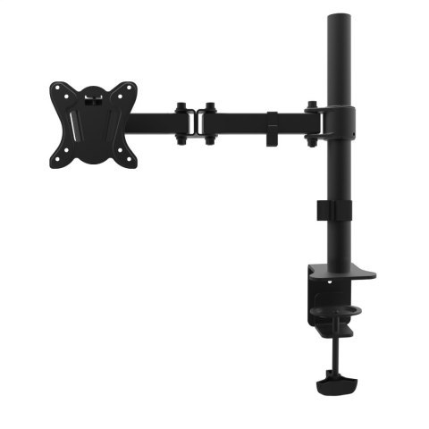 OMEGA MONITOR DESK MOUNT UCHWYT MONITOROWY SINGLE MAX VESA 100x100 13"-27" 180 DEGREE ROTATE TILT [45063]