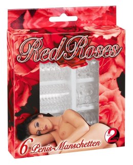 RED ROSES PENIS RING SET 6 PCS 13-1786