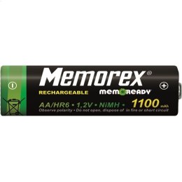 MEMOREX RECHARGEABLE ACCUMULATOR 1100mAh HR6 R6/AA x 4 BL Ready Budget DECT A0785