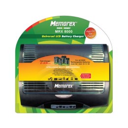 MEMOREX UNIVERSAL FAST CHARGER MRX 8000 HR6, HR03, HR14, HR20, 6F22 LCD 2-4H USB A0069