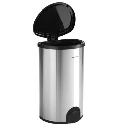 Kosz na śmieci ERGO hakano - TRASHCAN/SILVER/BLACK35,5X64,4X38,1CM