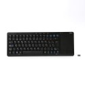 OMEGA KEYBOARD ES WIRELESS FOR SMART TV TOUCHPAD SPANISH LAYOUT BLACK [44423]