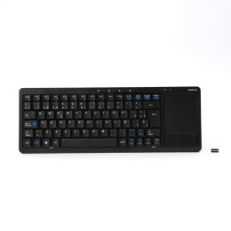 OMEGA KEYBOARD ES WIRELESS FOR SMART TV TOUCHPAD SPANISH LAYOUT BLACK [44423]