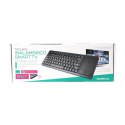 OMEGA KEYBOARD ES WIRELESS FOR SMART TV TOUCHPAD SPANISH LAYOUT BLACK [44423]