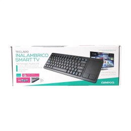 OMEGA KEYBOARD ES WIRELESS FOR SMART TV TOUCHPAD SPANISH LAYOUT BLACK [44423]