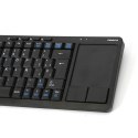 OMEGA KEYBOARD ES WIRELESS FOR SMART TV TOUCHPAD SPANISH LAYOUT BLACK [44423]