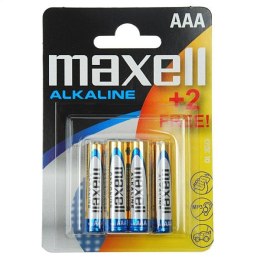 MAXELL BATTERY ALKALINE LR03/AAA BLISTER*6 (4+2) 790240.04.EU