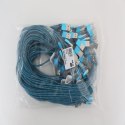 OMEGA VARAN MICRO USB TO USB FABRIC BRAIDED CABLE KABEL 2A 1M POLYBAG BLUE-BLACK [44190]