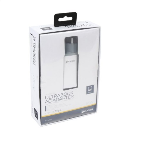 PLATINET LAPTOP CHARGER ŁADOWARKA 65W 8 tips WHITE [43740]