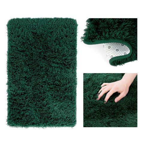 Dywan KARVAG kolor butelkowa zieleń nowoczesny styl nowoczesny 200x280 AmeliaHome - RUG/AH/KARVAG/NONSLIP/GREEN/200x280