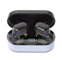 PLATINET BLUETOOTH V5.0 TWS EARPHONES SPORT SŁUCHAWKI + CHARGING STATION LED PM1050 VIBE BLACK [45291]