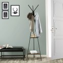 Wieszak stojący ERGO hakano - COATRACK/BLACK/WOODEN/49X49X179CM