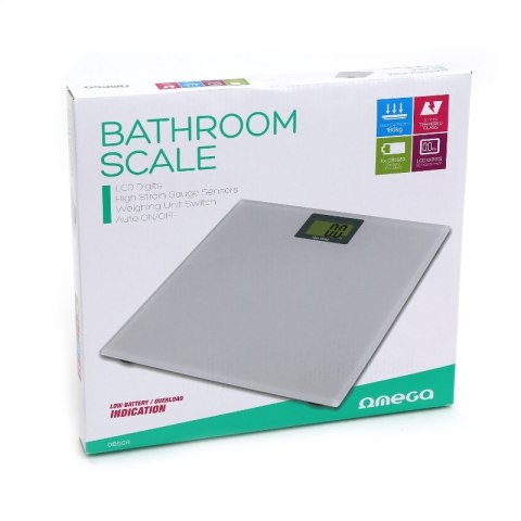 OMEGA WAGA BATHROOM BODY SCALE 180KG 260x290CM GREY 43694