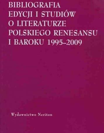 Bibliografia edycji i studiów o literaturze..