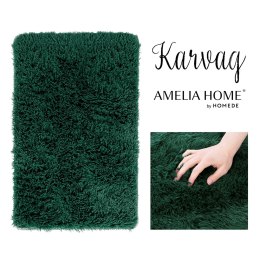 Dywan KARVAG kolor butelkowa zieleń nowoczesny styl nowoczesny 160x200 AmeliaHome - RUG/AH/KARVAG/NONSLIP/GREEN/160x200