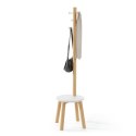 Wieszak stojący PILLAR umbra - COATRACK/PILLAR+STOOL/WHITE+NATURAL