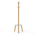 Wieszak stojący PILLAR umbra - COATRACK/PILLAR+STOOL/WHITE+NATURAL