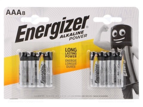 ENERGIZER BATTERY ALKALINE POWER LR03 BLISTER*8