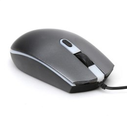 OMEGA MYSZ MOUSE 1000/1600/2000 DPI RUBBER GRAY [45541]