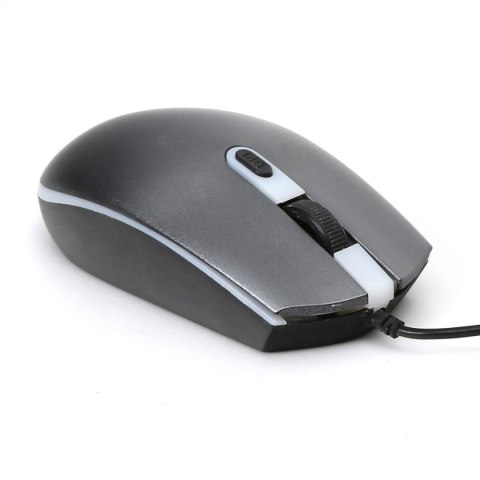 OMEGA MYSZ MOUSE 1000/1600/2000 DPI RUBBER GRAY [45541]