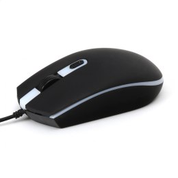 OMEGA MYSZ MOUSE 1000/1600/2000 DPI RUBBER BLACK [45539]