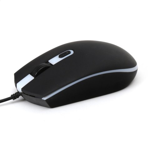 OMEGA MYSZ MOUSE 1000/1600/2000 DPI RUBBER BLACK [45539]