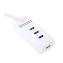 OMEGA USB 3.0 HUB 4 PORT WHITE [42463] TE