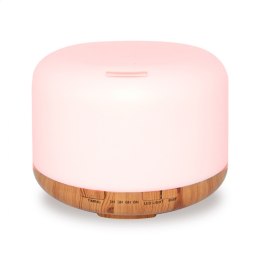 PLATINET AROMA DIFFUSER HUMIDIFIER NAWILŻACZ POWIETRZA RGBW MILKY WOOD + 10 ML LAVENDER ESSENTIAL OIL [45518]