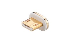 WTYK MICRO USB do KABLA MAGNETYCZNEGO GOOBAY SILVER-GOLD