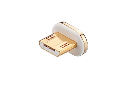 WTYK MICRO USB do KABLA MAGNETYCZNEGO GOOBAY SILVER-GOLD
