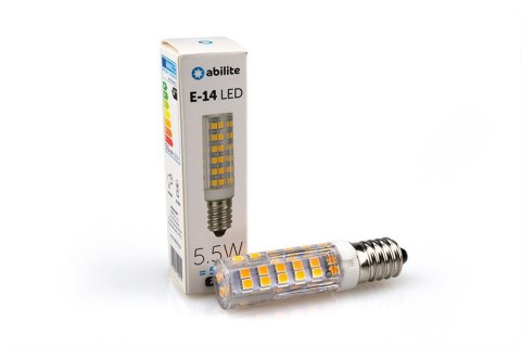 ŻARÓWKA LED ABILITE SZTYFT B.CIEPŁA E14 5,5W 230V 650LM