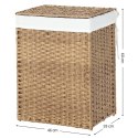 Kosz na pranie ERGO hakano - CLOTHESBASKET/RATTAN/NATURAL/46X33X60CM