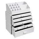 Organizer na biżuterię, kosmetyki ERGO hakano - COSMETICSTORAGEBOX/WHITE/24X13,5X30CM