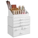 Organizer na biżuterię, kosmetyki ERGO hakano - COSMETICSTORAGEBOX/WHITE/24X13,5X30CM