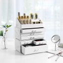 Organizer na biżuterię, kosmetyki ERGO hakano - COSMETICSTORAGEBOX/WHITE/24X13,5X30CM