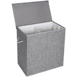 Kosz na pranie ERGO hakano - LAUNDRYBASKET/GREY/LINEN/60X36X66CM