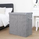 Kosz na pranie ERGO hakano - LAUNDRYBASKET/GREY/LINEN/60X36X66CM