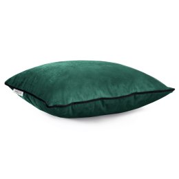 Poszewka dekoracyjna VELVET kolor butelkowa zieleń styl glamour velvet 45x45 ameliahome - CUS/AH/VELVET/D.GREEN/PIPING/45X45*2