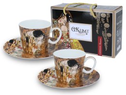 Kpl. 2 filiżanek espresso - G. Klimt, Pocałunek (CARMANI)