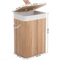 Kosz na pranie ERGO hakano - CLOTHESBASKET/BAMBOO/40X30X60CM