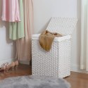 Kosz na pranie ERGO hakano - CLOTHESBASKET/RATTAN/WHITE/46X33X60CM