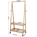 Wieszak stojący ERGO hakano - FREE-STANDINGCOATRACK/BAMBOO/69,5X43X152CM