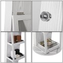 Lustro ERGO hakano - JEWELRYARMOIRE/MIRROR/WHITE/38X38X161CM